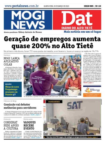 MOGI NEWS / DIÁRIO DO ALTO TIETÊ - 30 Março 2023