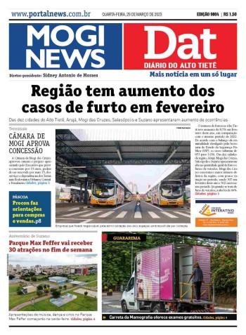 MOGI NEWS / DIÁRIO DO ALTO TIETÊ - 29 Março 2023