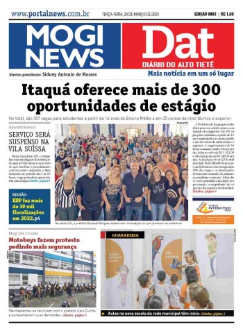 MOGI NEWS / DIÁRIO DO ALTO TIETÊ - 28 Março 2023