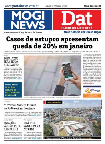 MOGI NEWS / DIÁRIO DO ALTO TIETÊ - 11 Março 2023