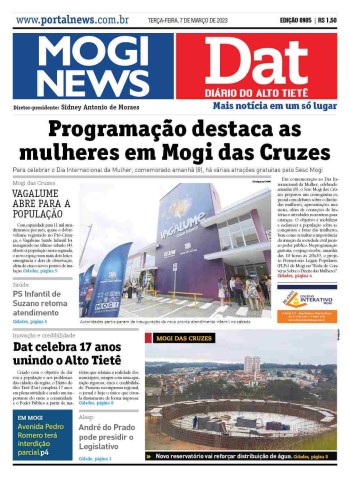 MOGI NEWS / DIÁRIO DO ALTO TIETÊ - 07 Março 2023