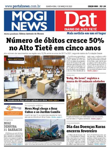 MOGI NEWS / DIÁRIO DO ALTO TIETÊ - 01 Março 2023
