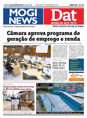 MOGI NEWS / DIÁRIO DO ALTO TIETÊ - 15 Fevereiro 2023