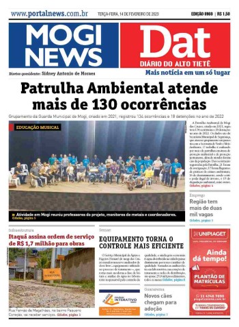 MOGI NEWS / DIÁRIO DO ALTO TIETÊ - 14 Fevereiro 2023
