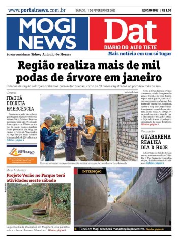MOGI NEWS / DIÁRIO DO ALTO TIETÊ - 11 Fevereiro 2023