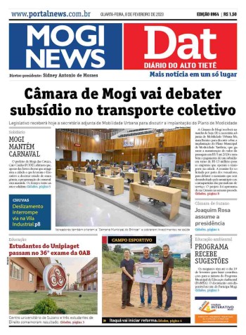 MOGI NEWS / DIÁRIO DO ALTO TIETÊ - 08 Fevereiro 2023