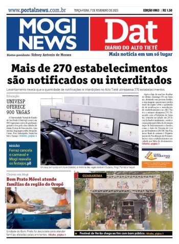 MOGI NEWS / DIÁRIO DO ALTO TIETÊ - 07 Fevereiro 2023