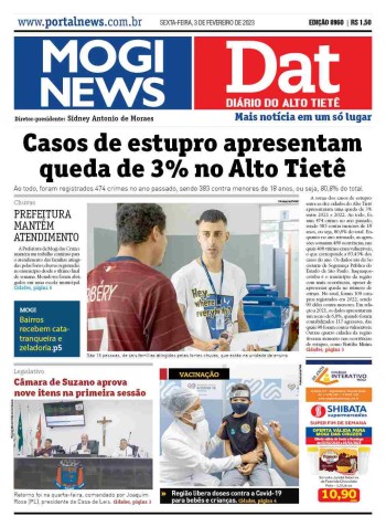 MOGI NEWS / DIÁRIO DO ALTO TIETÊ - 03 Fevereiro 2023