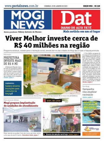 MOGI NEWS / DIÁRIO DO ALTO TIETÊ - 29 Janeiro 2023