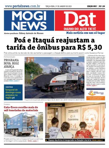 MOGI NEWS / DIÁRIO DO ALTO TIETÊ - 31 Janeiro 2023
