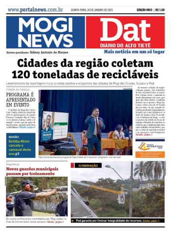 MOGI NEWS / DIÁRIO DO ALTO TIETÊ - 26 Janeiro 2023