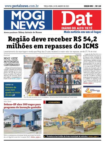 MOGI NEWS / DIÁRIO DO ALTO TIETÊ - 24 Janeiro 2023