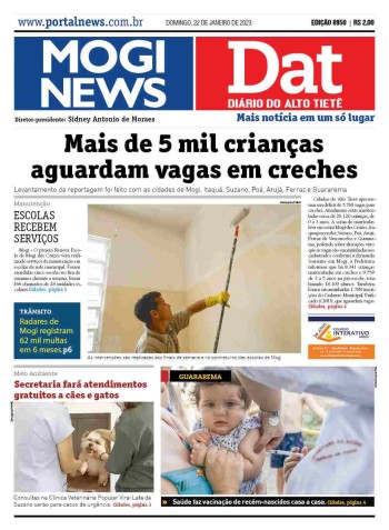 MOGI NEWS / DIÁRIO DO ALTO TIETÊ - 22 Janeiro 2023
