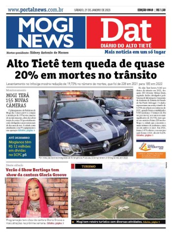 MOGI NEWS / DIÁRIO DO ALTO TIETÊ - 21 Janeiro 2023