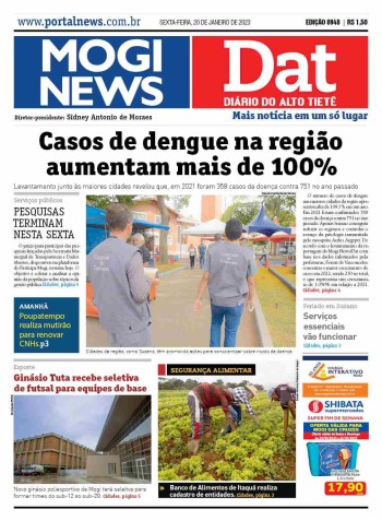 MOGI NEWS / DIÁRIO DO ALTO TIETÊ - 20 Janeiro 2023
