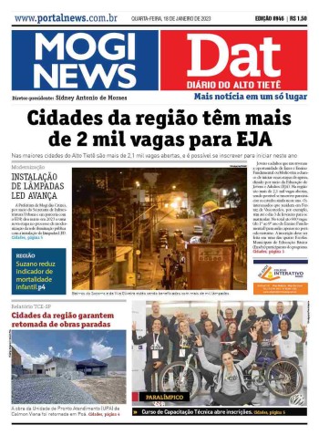MOGI NEWS / DIÁRIO DO ALTO TIETÊ - 18 Janeiro 2023