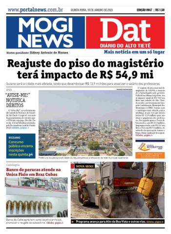 MOGI NEWS / DIÁRIO DO ALTO TIETÊ - 19 Janeiro 2023