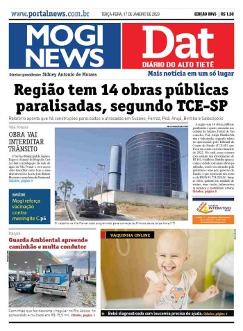 MOGI NEWS / DIÁRIO DO ALTO TIETÊ - 17 Janeiro 2023