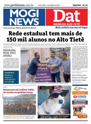 MOGI NEWS / DIÁRIO DO ALTO TIETÊ - 13 Janeiro 2023