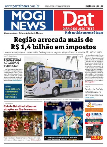 MOGI NEWS / DIÁRIO DO ALTO TIETÊ - 06 Janeiro 2023