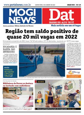 MOGI NEWS / DIÁRIO DO ALTO TIETÊ - 05 Janeiro 2023