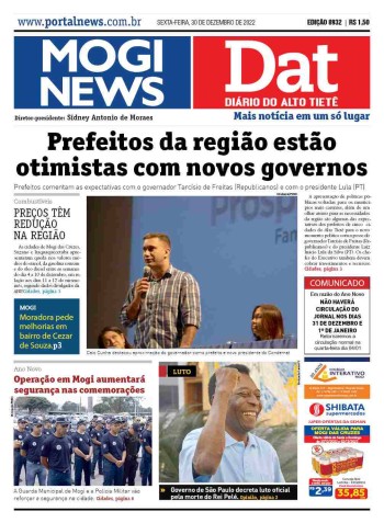 MOGI NEWS / DIÁRIO DO ALTO TIETÊ - 30 Dezembro 2022