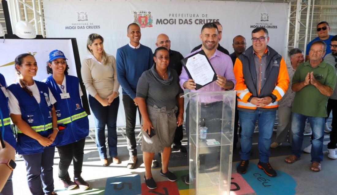 Obra para contenção de encosta começa no Jardim Piatã, pelo Programa Nova Mogi