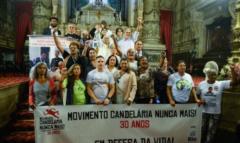 Atos no Rio de Janeiro lembram 30 anos da Chacina da Candelária