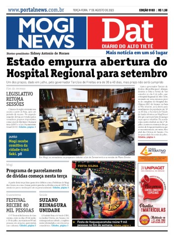 Edição Mogi News/Dat 01 de agosto de 2023