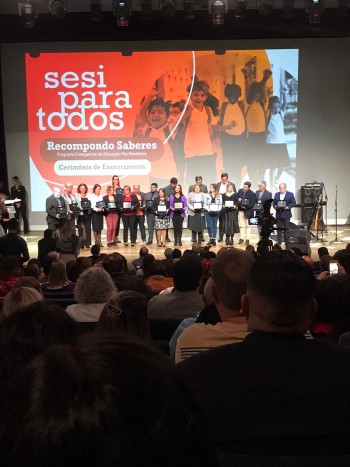Guararema é premiada pelo projeto Sesi Para Todos "Recompondo Saberes"