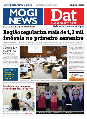 Edição Mogi News/Dat 02 de agosto de 2023