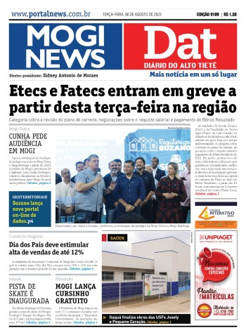 Edição Mogi News/ Dat - 08 de agosto de 2023