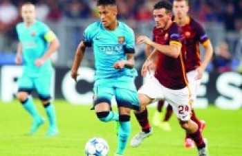 Roma arranca empate com Barcelona