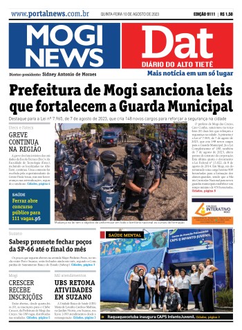 Edição Moginews/Dat - 10 de agosto de 2023