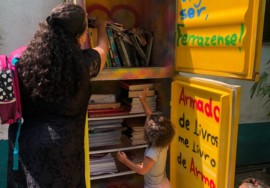 Projeto Geloteca Ferraz leva cultura à comunidade por meio de livros