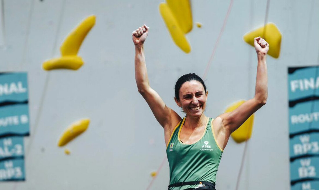 Marina Dias leva ouro inédito para o Brasil no Mundial de Paraescalada