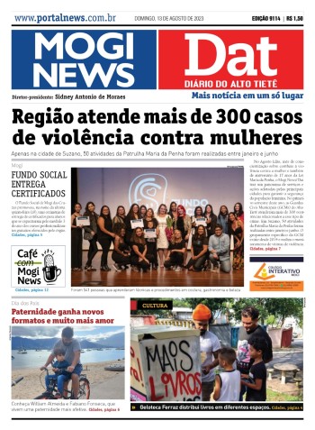 Edição Mogi News/ Dat - 13 de agosto de 2023