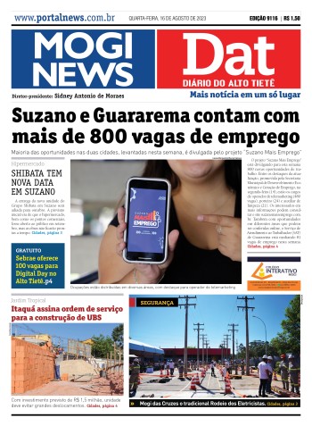Edição Mogi News/DAT - 16 de agosto de 2023