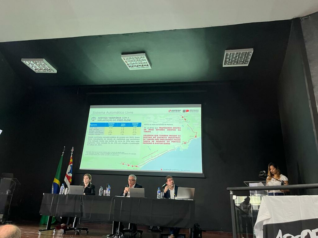 Estado anuncia investimentos e valor do pedágio em audiência 