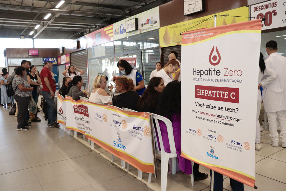 Saúde realiza ação especial com o Rotary de combate à hepatite