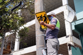 Transporte de Suzano registra em julho recorde de melhorias na sinalização
