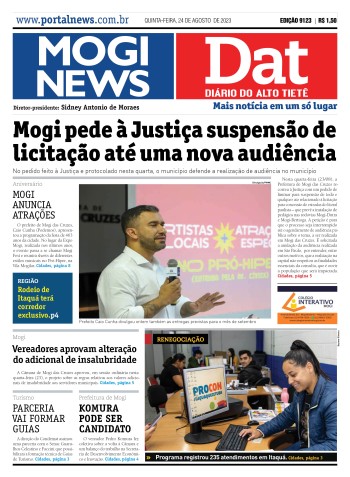 Edição Mogi News/DAT - 24 de agosto de 2023