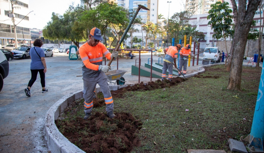 Mogi das Cruzes revitaliza praça Francisca Cardoso Mello Freire