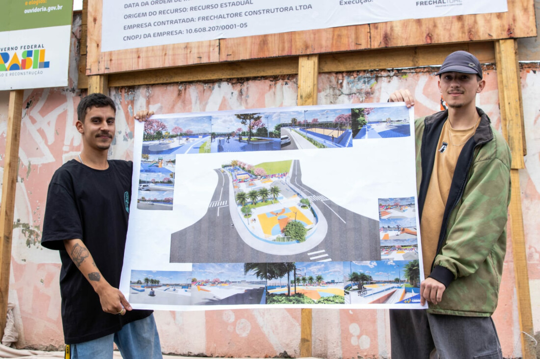 Itaquá assina ordem de serviço para reforma da pista de skate