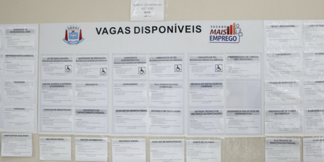 'Suzano Mais Emprego' divulga 271 ofertas de trabalho na região