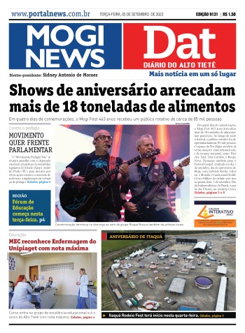 Edição Mogi News/DAT - 05 de setembro de 2023