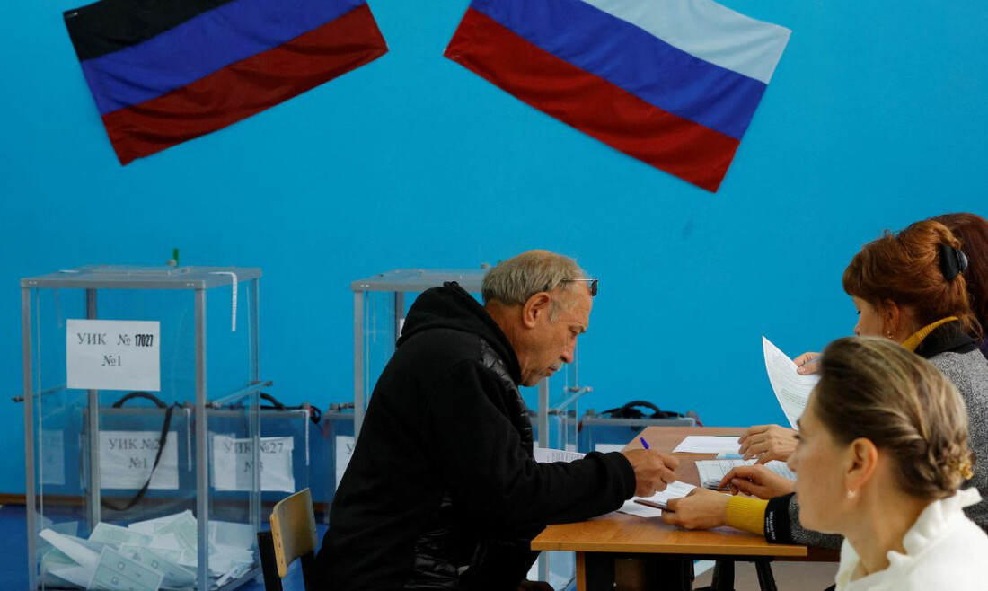 Ucrânia condena "eleições russas falsas" em territórios ocupados