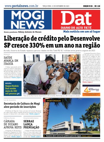 Edição Mogi News/DAT - 12 de setembro de 2023