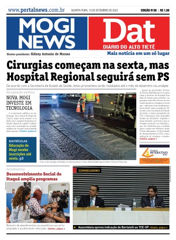 Edição Mogi News/DAT - 13 de setembrode 2023