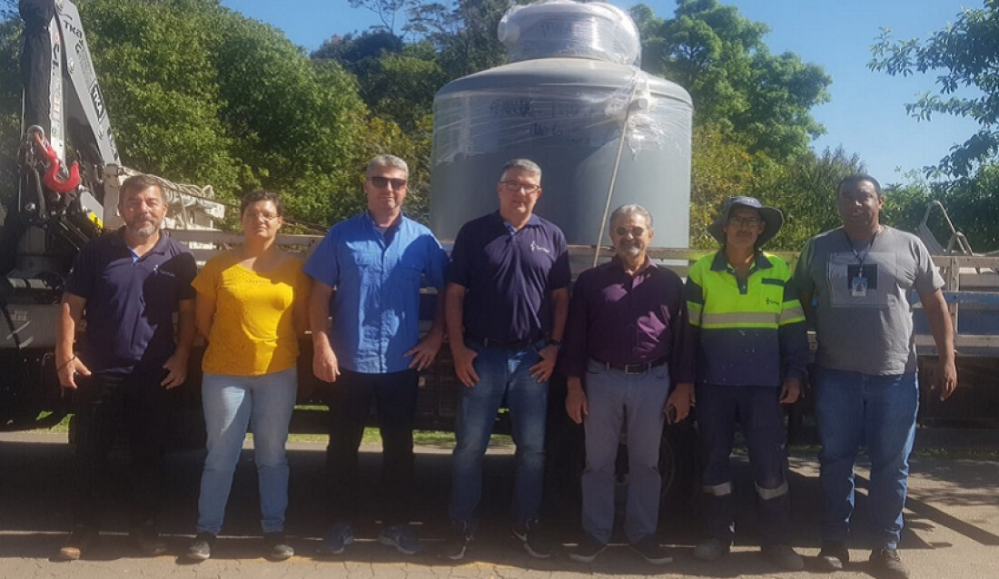 Semae entrega equipamento de tratamento de esgoto